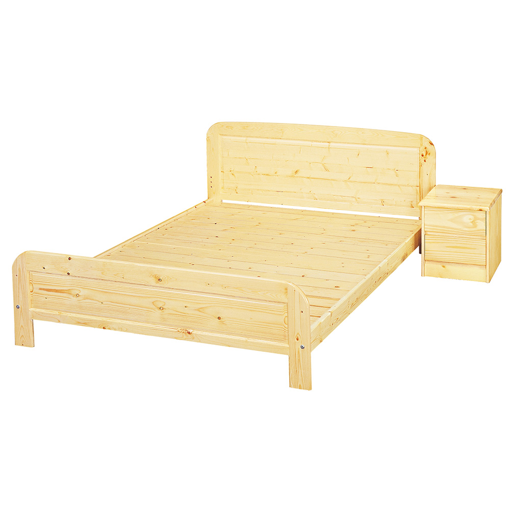 白松木5尺床架 白松木5尺床架